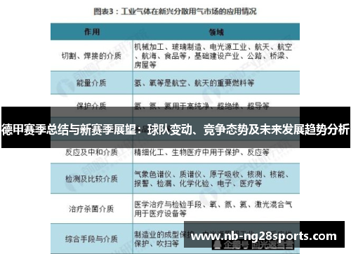 德甲赛季总结与新赛季展望：球队变动、竞争态势及未来发展趋势分析