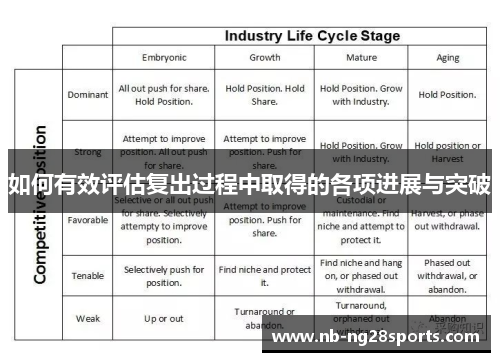 如何有效评估复出过程中取得的各项进展与突破